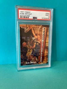 Kobe Bryant 1997-98 Finest With Coating #262 Los Angeles Lakers Mint PSA 9