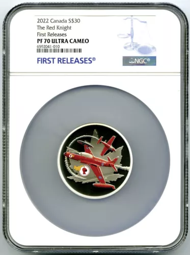 2022 $30 CANADA 2 OZ SILVER THE RED KNIGHT NGC PF 70 UCAM FIRST RELEASES