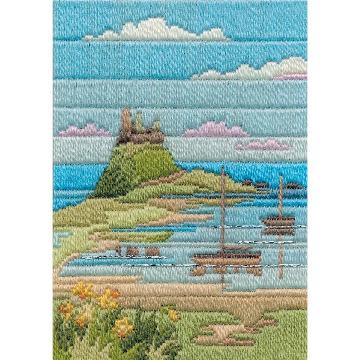 Bothy Threads counted Long Stitch Kit ""Seasons - Coastal Spring "", 24x17cm, DW14