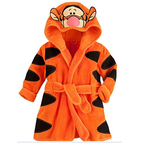 Kids Boys Girls Hooded Bathrobe Unicorn Mickey Minnie Dressing Gown Sleepwear * - Picture 22 of 22