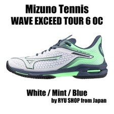 Mizuno Tennis Shoes WAVE EXCEED TOUR 6 OC 61GB247237 White / Mint / Blue