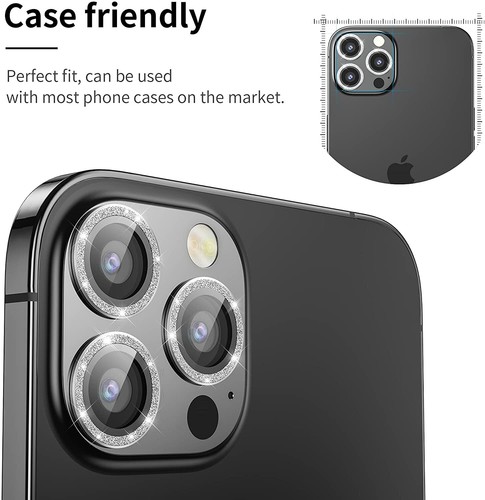 Für iPhone 16 15 14 13 12 11 Pro Max Hartglas Metall Kamera Linse Schutz - Bild 45 von 47