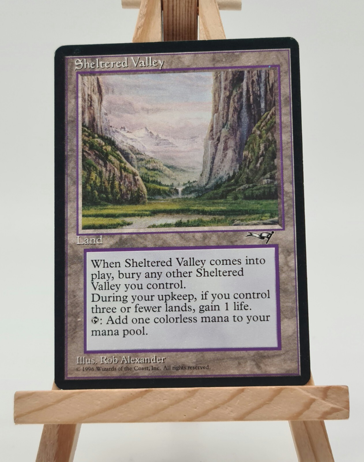Sheltered Valley Alliances Magic Card MTG English (Protected Valley)