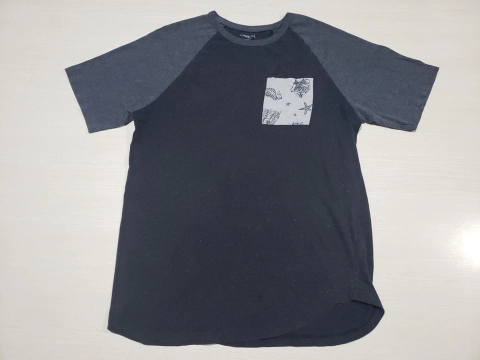Carbon Mens Pocket T Shirt Sz Medium (see condition) A25 Foto 2 de 4