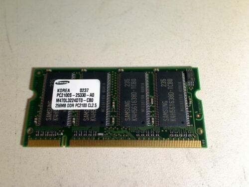 256MB DDR PC2100 Samsung SODIMM RAM Arbeitsspeicher Fujitsu E4010D - Bild 1 von 1