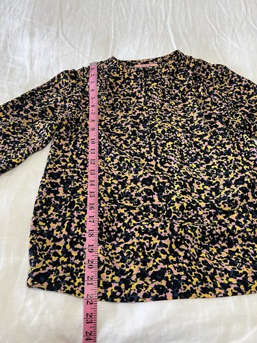 Scotch & Soda | Women’s SZ XS | Colorful Blouse 3/4 Long Sleeve | Black Pink - Picture 4 of 10