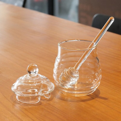 2 PCS Glass Transparent Jars Clear Container Pot with Dipper - Picture 9 of 11
