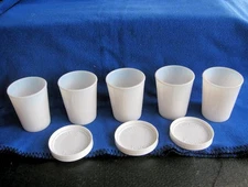 Salton Yogurt Maker Cosmopolitan YM4 REPLACEMENT White Milk Glass Cups Jars Lids