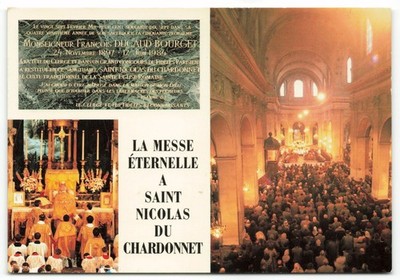 La Messe Eternelle a Saint Nicolas Du Chardonnet Paris Postcard