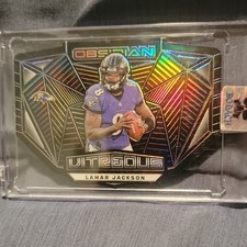 2023 Panini Obsidian - Vitreous Lamar Jackson #8 Baltimore Ravens Insert