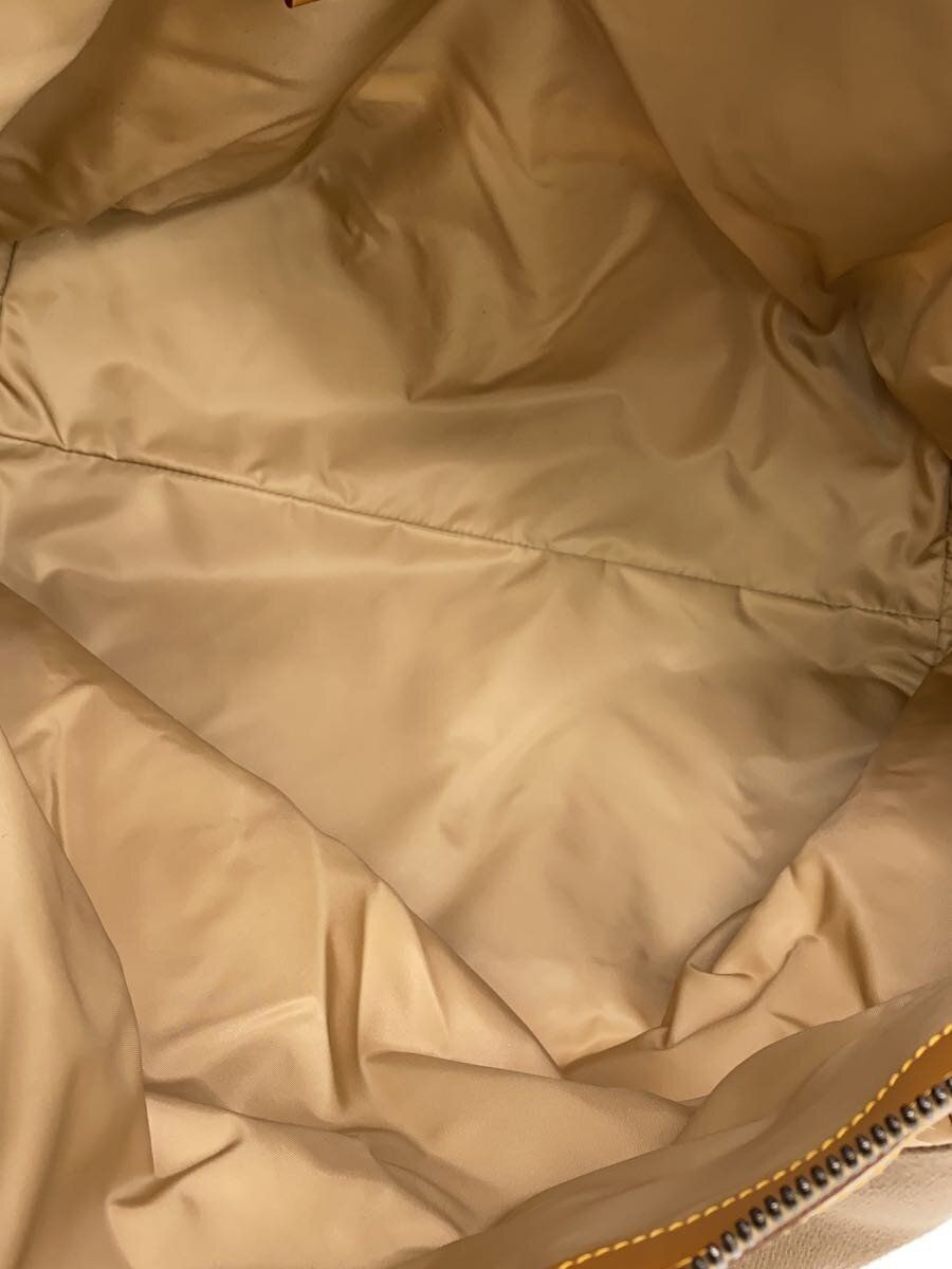 PRADA Other Bag Nylon BEG Camouflage 2VC040 Re-Nylon Duffel Leather Used thumbnail 6