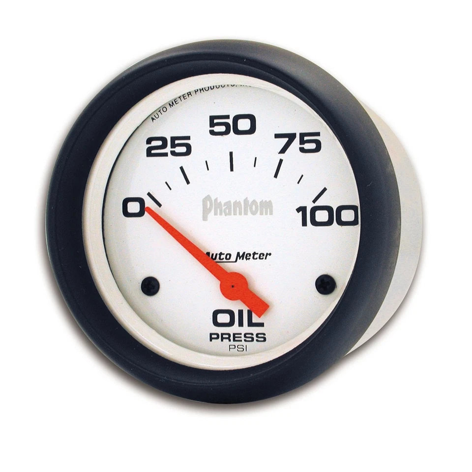Auto Meter 5827 Phantom Oil Pressure Gauge - Imagem 2 de 4