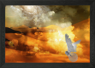 Himmelsgesicht Traum Gerahmtes Wandbild Poster Leinwanddruck Bild