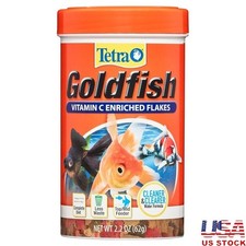Balanced Goldfish Flakes Fish Food Immune Support Clear Water Formula 2.2oz New