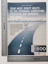 Most Direct Route Personal Computer Vintage Unposted Print Advertisement