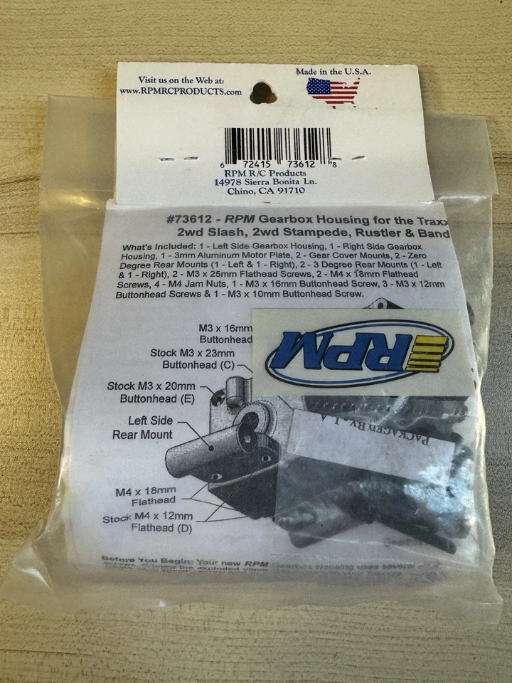 ЧЕРНАЯ КОРОБКА ПЕРЕДАЧ ОБ/МИН TRAXXASAMPEDE RUSTLER SLASH 73612 - Изображение 2 из 2