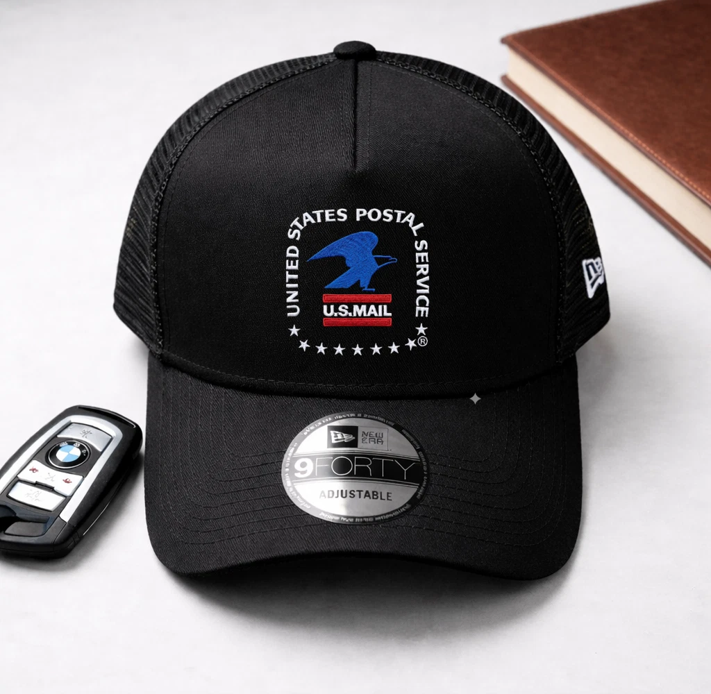 USPS Delivery Embroidered 9FORTY Trucker Hat Mesh Adjustable Work Cap