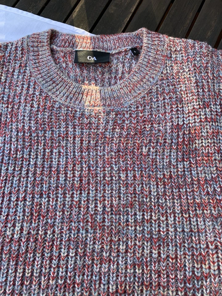 Dicker Herren Pullover Patent Gr. L 50/52 - Bild 2 von 4