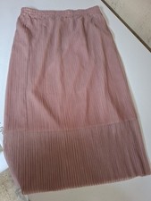 WieNeu Plissée-Rock mit toller Passform .L/36 allrosa Midi-Skirt Abendrock RL6/2