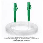 Fibre Optic Cable Transparent LC/APC (8°) SIMPLEX 1m-30m CONBIC® + FREE LC ADAPTER