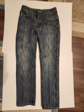 Makaveli brand boy's blue jeans slim straight size 16