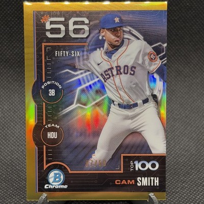 2025 Bowman Chrome Top 100 Cam Smith #BTP-56 Gold Refractor 20/50