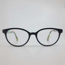 Rue Du Four Elita 4014 Eyeglasses Black White Crackle Cat Eye Frames 52-16-140
