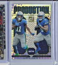 2025 Donruss Jaxon Smith-Njigba / Kenneth Walker Production Line #14 Seahawks