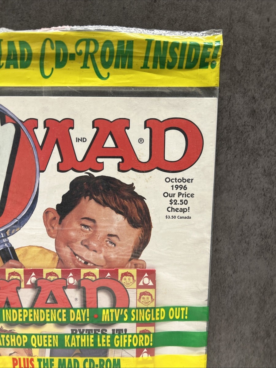 MAD Magazine No. 350 October 1996 With CD ROM MTV Kathie Lee