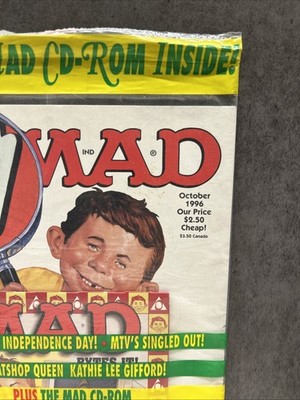 MAD Magazine No. 350 October 1996 With CD ROM MTV Kathie Lee