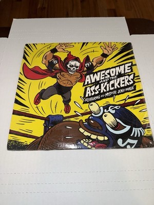Awesome and the Ass Kickers - with Ex- Misfits Joey Image - Sealed 10  Record
