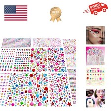 3228pcs Gems Stickers, Self Adhesive Rhinestone Jewel Stickers, Acrylic Gems ...