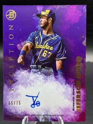 2021 Bowman Inception Fuchsia Foil /75 Jeferson Quero #PA-JQ Auto 2s2