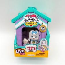 Little Live Pets Mama Surprise Families - Maltese Family Doghouse Playset - New