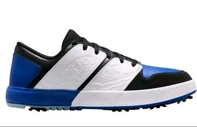 Nike Air Jordan NU Retro 1 Low Golf Shoe Royal Blue White Black Mens
