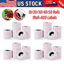 For MX-5500 Price Tag Gun Sticker Red line Retail Store 600 Labels per Roll Ink