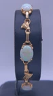 (MA1) 14k Yellow Gold Opal Size 7.3" Bracelet - 7.7g