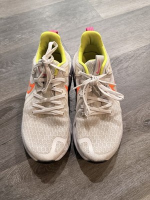 Nike Legend React 2 Women's Running Shoes Size 7.5, White/Pink/Green, AT1369-008