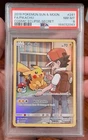 PSA 8 Pikachu 2019 Pokemon Sun & Moon Cosmic Eclipse Secret Rare FA #241/236