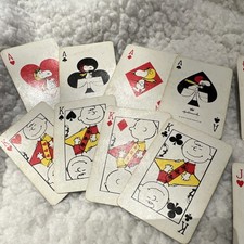 Vintage Hallmark Peanuts Snoopy Charlie Brown Comic Miniature Playing Cards Set