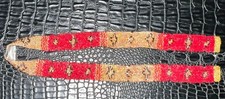 Handcrafted Native American Inspired Beaded Unfinished Belt CRAFT 24 1/2" x 1"