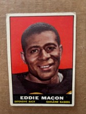 1961 Topps Football #183 Eddie Macon,
