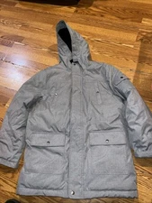 Swiss Tech XXL(18) Hooded Coat heavy gray zip up heavy winter