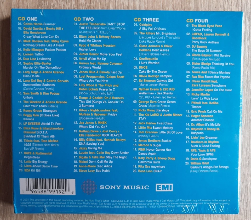 NOW THATS WHAT I CALL A SUMMER PARTY - inc COLDPLAY, DNCE -4 CD, 2024 -BRAND NEW - Image 2 of 2