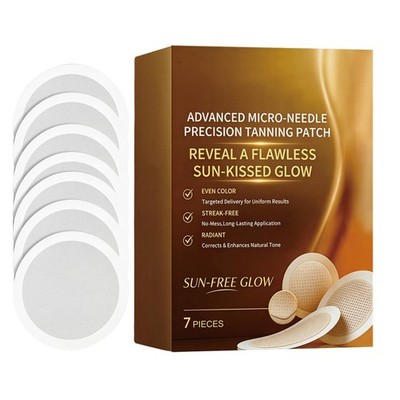 Sun-Free Glow Micro-Needle Tanning Patch 7 Piece Microneedle Bronzing Accelerato