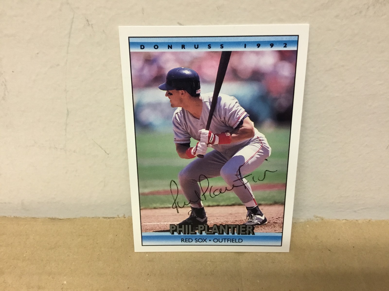 Phil Plantier Autographed Card - 1992 Donruss Baseball - Red Sox FREE SHIPPING
