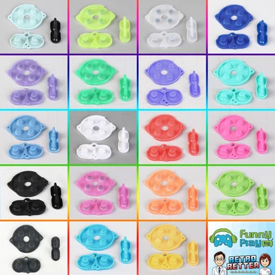 FunnyPlaying Silikon Pads Set für GameBoy Color Knöpfe Buttons GBC Ersatz