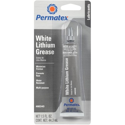 Permatex Lithium Grease 80345; White Lithium Grease 1.5 oz. Squeeze Tube