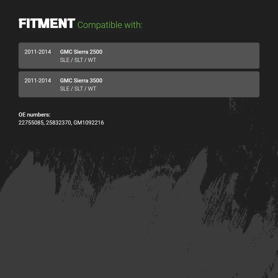 For GMC Sierra 2500 HD 11-14 Front Lower Bumper Air Deflector Standard Line Foto 2 de 2