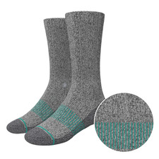 The Intramural Champ  Gray Stay Weird Heel Hammock  Crew Socks